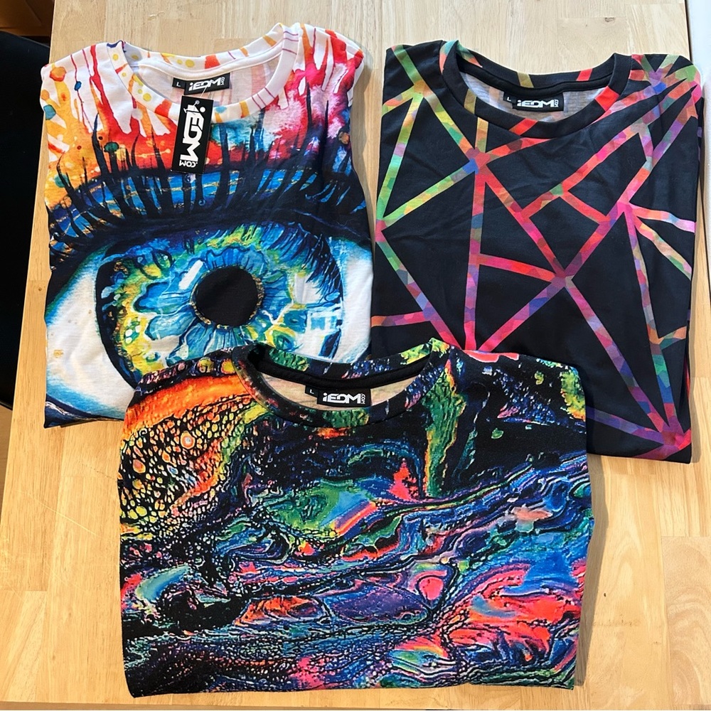Pack of 3 Festival Shirts - Picture 2 of 10